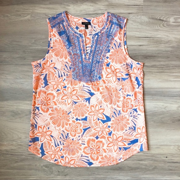 talbots sleeveless tops